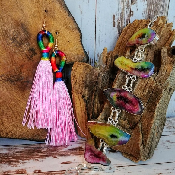 Jewelry - Rainbow Solar Stone Set
